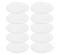 VILLCASE 25pcs Round Outlet Cover Plate Electric Plate Covers Light Fixture White Pp Material Simple Elegant Style Multifunctional Design Easy Installation for Bathrooms and Living Rooms