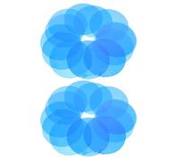 VILLCASE 25pcs Self Adhesive Pet Ambient Lighting Gel Stickers with Soft Glow Diffusion, Colour Film for Video Light and Curved Furniture, for Decorative Corners and Exhibitions