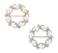VILLCASE 2pcs Alloy Tee Shirt Clasps Corner Knot Buckles for Clothes with Sturdy and Easy to Remove Design, Simple and Elegant Accessories for Women
