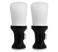 VILLCASE 2pcs Barber Station Brush with Soft Nylon Bristles for Gentle on Skin and Efficient Hair Cleanup, Professional Hair Sweep Brush for Barbershop and Salon Use