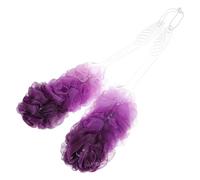 VILLCASE 2pcs Bath Scrubbing Brush Bath Body Cleaning Brush Long Handle Shower Towel Practical Stylish Design Skin Cleaning Removes Dirt Suitable for Daily Bathing Random Random Color