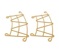 VILLCASE 2pcs Bird Feeder Perch Extender Metal Replacement Platform with Screws and Mounting Hardware Weather Resistant Outdoor Accessory Compatible for Bird Buddy Smart Feeders Modular