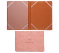 VILLCASE 2pcs Birth Certificate Holder for Newborns, Leather Document Organizer with Versatile Fit, for Family Outings and Travel, Protects Vital Records and Citizenship Certificates