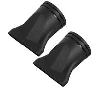 VILLCASE 2pcs Blow Dryer Comb Attachment Universal Diffuser for Hairdryer Universal Blow Dryer Nozzle Travel Curly Mouth Accessory End Diffuser Salon Volumizing Round Talk Black