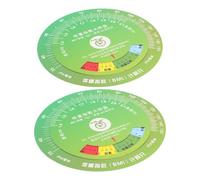 VILLCASE 2pcs Bmi Body Mass Index Calculator Wheel for Accurate Health Measurement with Visual Cues, Plastic Material, 6inch Diameter, for Weight Management at Home the Gym