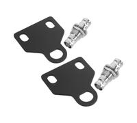 VILLCASE 2pcs Bnc Feed through Connector Bracket for Wireless Microphones, Metal U Bracket with Flexible Antenna Installation, for Live Stage Performances and Music Festivals