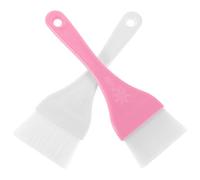 VILLCASE 2pcs Body Mask Brush Set with Plastic and Nylon Bristles for Even Mask Application and Versatile Use Stylish Assorted Colour Cosmetic Brushes and Body Skin Care