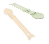 VILLCASE 2pcs Cat Food Spoon Cat Treat Spoon ABS Convenient Feeding and Canned Food and Small Dogs PET Owning Households