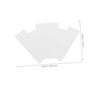 VILLCASE 2pcs Clear Acrylic Quilting Template for Key Pouch Wallet Tote Bag Sewing Transparent DIY Craft Stencil with Smooth Edges for Precise Patchwork and Fabric Projects
