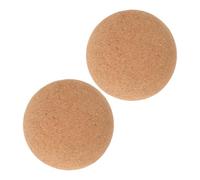 VILLCASE 2pcs Cork Massage Balls for Back and Muscles, Small Release Rollers for Yoga and Exercising, Effective Massager for Foot and Arms with Sturdy Natural Cork Material