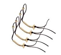 VILLCASE 2pcs Finger Beads Counter Brass Rope Lightweight Wear Resistant Manual Beaded Counter for Prayer Meditation Daily Meditative Routines Men
