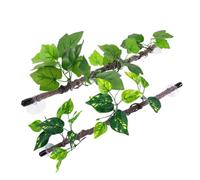 VILLCASE 2pcs Flexible Artificial Jungle Vines for Reptile Terrariums Climbing Branches with Suction Cups Sturdy Pet Habitat Decor for Bearded Dragons Snakes Lizards and Amphibians