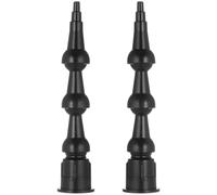 VILLCASE 2Pcs Flexible Caulk Nozzles 360 Degree Rotating Angle Silicone Sealant Tips 1Cm Threaded Connector for DIY Home Repair and Sealing