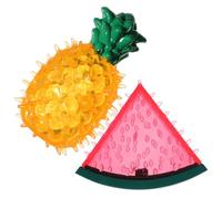 VILLCASE 2pcs Fruit Shaped Dog Cooling Chew Tpr Biting Resistant Ice Freeze Teething for Puppies and Small Medium Dogs Throwing Game