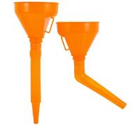 VILLCASE 2pcs Fuel Funnels Plastic Flexible Extendable Spout Angle Funnel Oil Funnel Wide Mouth Gas Funnel Transmission Funnel for Automotive Motorcycle