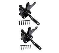 VILLCASE 2pcs Heavy Duty Gravity Gate Latch with Electroplated Finish Automatic Locking Fence Gate Bolt for Doors Outdoor Side Door Security Durable Pull Lock for Garden and Shed