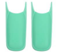 VILLCASE 2pcs Insulating Silicone Sleeve Heat Resistant Handle Cover for Curling Iron Straighteners Protecting Hair Styling Tools Flexible Silicone Material for Home Salon Use
