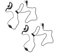 VILLCASE 2pcs Interphone Headset Earbuds with Push to Talk Microphone Durable Earpiece for Sound Transmission and Noise Reduction Various Environments