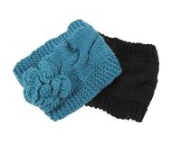 VILLCASE 2pcs Knitted Headbands Elastic Hair Band Lightweight Stretchy Acrylic Yarn Windproof Head Wrap Fashionable Hair Accessories for Women Ceremonies Special Occasions