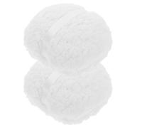 VILLCASE 2pcs Large Soft Plush Puff Washable Reusable Dusting Applicator for Body