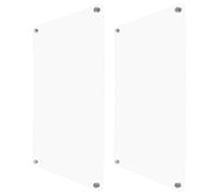 VILLCASE 2pcs Magnetic Planning Message Board Dry Erase Planner Board Acrylic Small Dry Erase Leaves No Stains Organize Schedule Design for Home Refrigerator