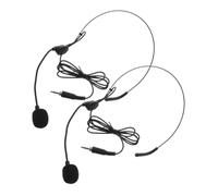 VILLCASE 2pcs Microphone Headset for Live Performance Stage Microphone Connector for Singers and Presentations