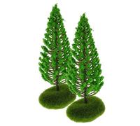 VILLCASE 2pcs Miniature Diorama Trees Lightweight Sand Table Decor DIY Landscape Model for Micro Gardens and Creative Scenery Craft