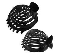 VILLCASE 2pcs Plastic Bun Maker Clips for Women No Slip round Mushroom Dome Hair Holder Hair Styling Tool for Volumizing and Creating Elegant Buns Suitable for Daily and Special Occasion