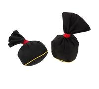 VILLCASE 2pcs Portable Heatable Natural Sea Salt Massage Bags for Spa Therapy and Special Occasion Use, Black Cloth Material, Suitable for People of Ages and Genders