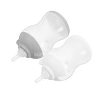 VILLCASE 2pcs Portable Pet Feeding Bottles with Silicone Nipples, Puppy and Kitten Nursing Bottles Made of Silicone and Pp, Gentle on Delicate Mouths, for Travel and Trips