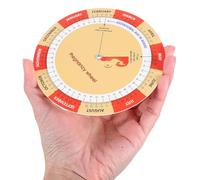 VILLCASE 2Pcs Pregnancy Tracker Wheel with Growth Document and Fetal Development Chart Paper for Expectant Moms Pregnancy Planner Tool