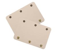 VILLCASE 2pcs Pu Leather Handle Wraps for Suitcase and Purses Beige Luggage Handle Covers with Labor-saving Practical Design Simple Style