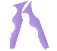 VILLCASE 2pcs Purple Silicone Eyeliner Stencils Aid for Women, Makeup Guide Template for Eyeshadow, Eyebrow, and Lip Liner, Beauty Tool Set for Precise Eye Makeup and Lip Application