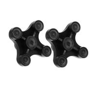 VILLCASE 2pcs Quad Walking Stick Tips Rubber Replacement Nonslip Self Standing Cane Base Pads for Elderly Adjustable Walking Cane Stability