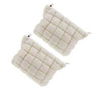 VILLCASE 2pcs Quilted Puffer Cosmetic Bag Set for Women, Portable Down Material Makeup Organizer with Easy Organization and Multifunctional Design, for Travel and Work Accessories