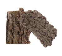 VILLCASE 2pcs Reptile Climb Platform Natural Bark Lizard Hiding Hut for Terrarium Decoration Safe Pet Habitat Accessory for Lizards Geckos Bearded Dragons Reptile Tank Background and