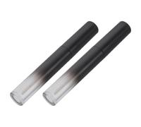 VILLCASE 2pcs Round Black Lip Gloss Tubes Empty DIY Lip Gloss Containers Made of Sturdy as Abs Pp Material Leak-Proof and Convenient Dispensing for Refills and Makeup Storage