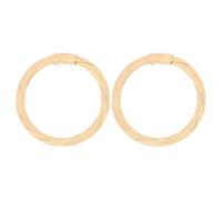 VILLCASE 2pcs Round Replacement Bag Handles for Handbags and Purses, Synthetic Material with Khaki Colour, Practical and Simple Elegant Design, for DIY Bag Making and Repair