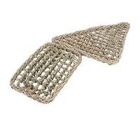 VILLCASE 2pcs Seaweed Lizards Hammock Woven Pet Mat for Cats and Lizards Easy to Move Resting Place Suitable for Pet Supply with Natural Material Bedding