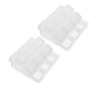 VILLCASE 2Pcs Silicone Mahjong Molds for DIY Crafts Non Stick Standard for Mahjong Tiles for Epoxy Resin Accessories and Home Entertainment