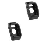 VILLCASE 2pcs Silicone Protective Watch Case Compatible with Polar Black Durable Lightweight Cover with Precise Cutouts for Scratch Dirt Damage Easy Installation and Removal