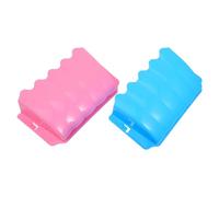 VILLCASE 2pcs Small Animal External Grass Frame Rabbit Feeder with Smooth Surface Easy Cleaning Plastic Design outside The Cage Suitable for Hamster Guinea Pig