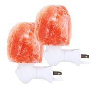 VILLCASE 2pcs Small Plug Night Lights with Bulbs Decorative Salt Crystal Wall Lamps for Bedroom Corridor Room Elegant Design UK Plug Acv