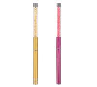 VILLCASE 2pcs Soft Spiral Eyelash Brush Applicators with Plastic Handles for Lash Extensions Supplies and Eyebrow Grooming, for Everyday Makeup and Special Events