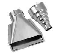VILLCASE 2pcs Stainless Steel Air Flow Nozzles for Hot Sturdy Nozzle Tool Accessories for Electronics Repair and Removing Floor Tiles