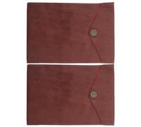 VILLCASE 2pcs Temple Text Bag in Corduroy Material, Portable Buddhist Holy Book Bag Traditional Tibetan Patterns, Prevents Edge Curling and Wear, for Temple Use and Daily Recitation