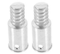 VILLCASE 2pcs Threaded Pole End Adapter for Broom and Brush Handles, Iron Material with Precision American Thread Design, Suitable for Household Cleaning and Extendable Pole Connection
