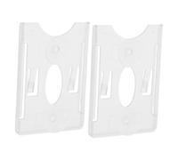 VILLCASE 2pcs Transparent Plastic Car Permit Card Holder with Suction Cup Mount for Windshield Secure and Stable Parking Ticket and Toll Pass Storage Compatible with Various Vehicle Permits