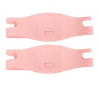 VILLCASE 2pcs Unisex Anti-Snore Chin Strap Breathable Mesh, Comfortable Snore Stopping Band for Adults, Adjustable Chin Support to Keep Mouth Closed While Sleeping, Pink