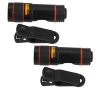 VILLCASE 2pcs Universal Clip-on Phone Camera Lens Set Telephoto Long Focus and Macro Lens for Smartphone Photography Black Lightweight Mobile Phone Accessories for Travel and Outdoor Use